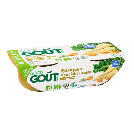 Good goût bébé mijoté de panais chou kale et saumon dès 6 mois 2x190g