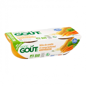 Good goût bébé délice de carotte et courge butternut dès 6 mois 2x190g