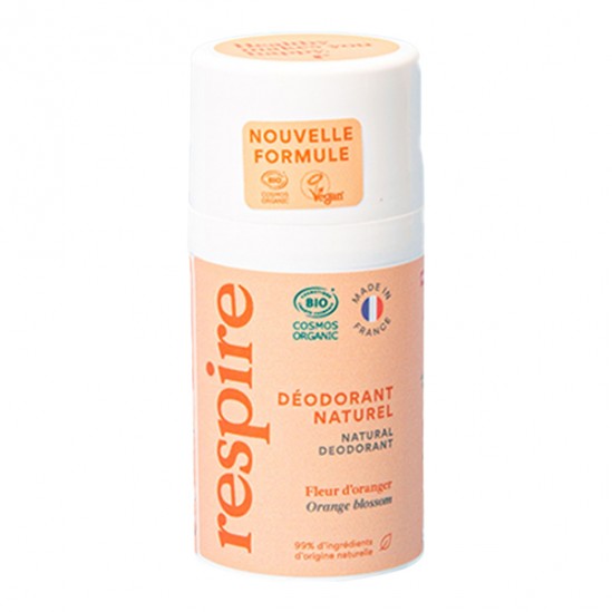 Respire déodorant naturel roll on fleur d'oranger 50ml