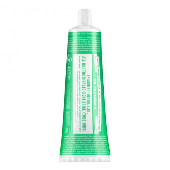 Dr Bronner's dentifrice menthe verte 140g
