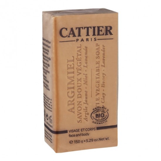 Cattier argimiel savon doux végétal 150g