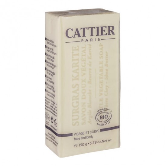 Cattier surgras karité savon doux végétal 150g