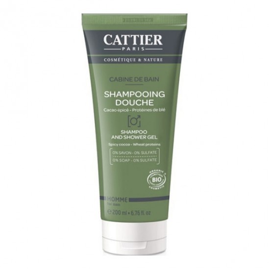 Cattier cabine de bain shampooing douche homme 200ml