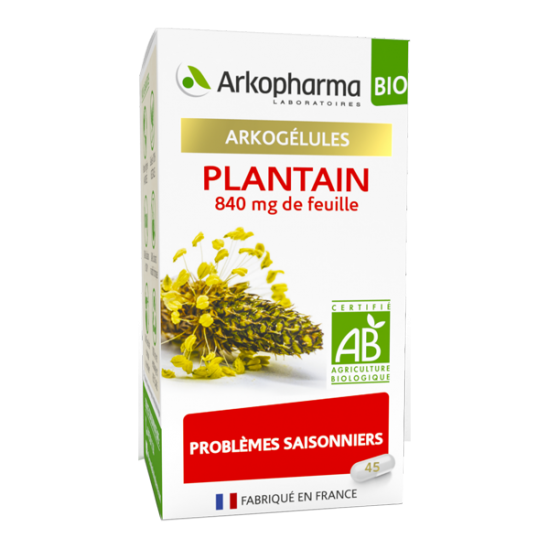 Arkopharma arkogélules plantain bio 45 gélules