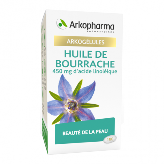 Arkopharma arkogélules huile de bourrache bio 180 capsules