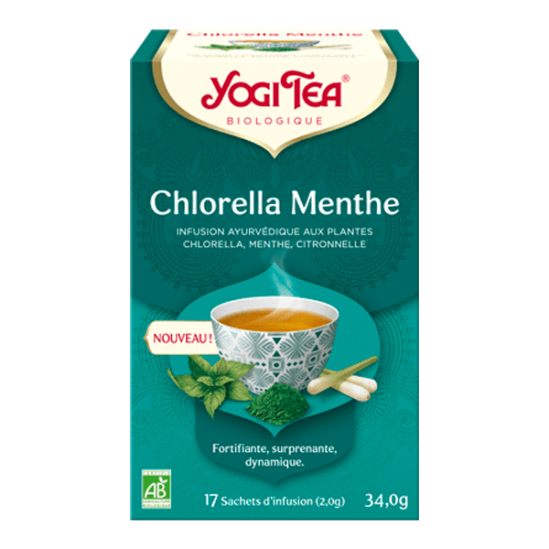 Yogi Tea bio chlorella menthe 17 sachets 34g