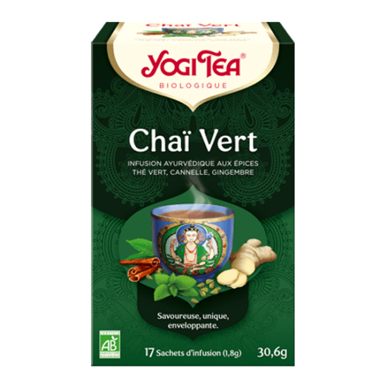 Yogi Tea bio chaï vert 17 sachets 30g