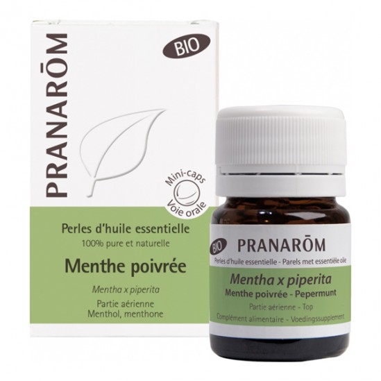 Pranarôm menthe poivrée bio 60 perles