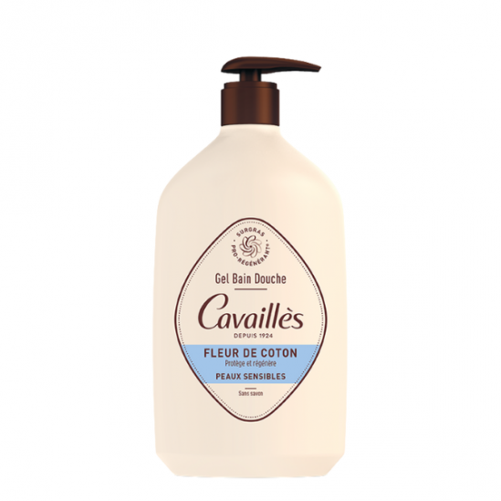 Cavaillès gel bain douche fleur de coton 400ml