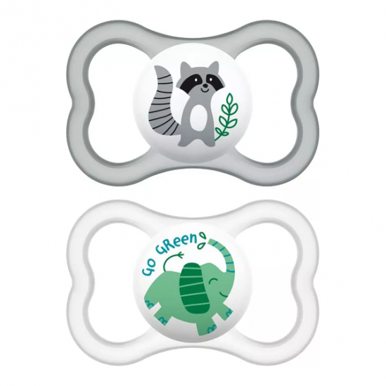 Mam suprême trends 2 sucettes lapin et pingouin 2-6 mois