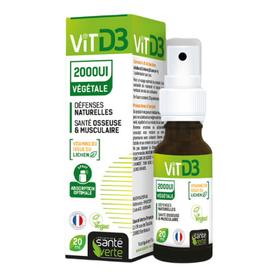 Santé verte vit D3 1000UI 20ml