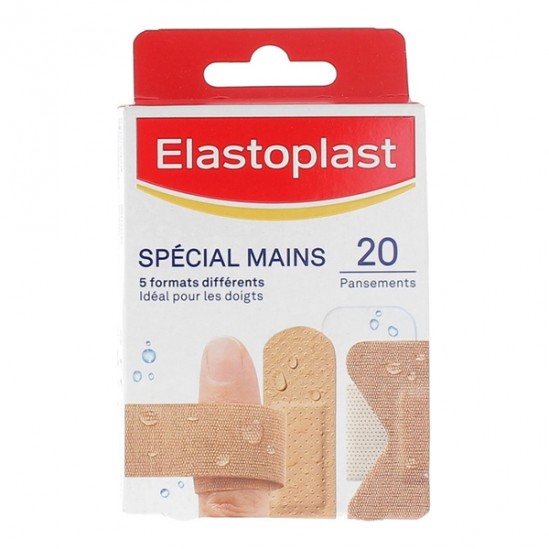 Elastoplast pansements spécial mains 20 pansements 5 formats