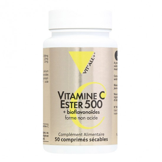 Vitall+ vitamine c & Ester 500 - 50 comprimés