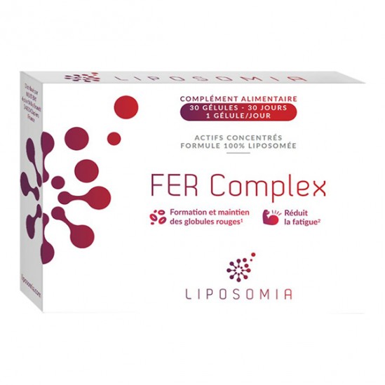 Prescription nature fer complex liposomia 30 gélules