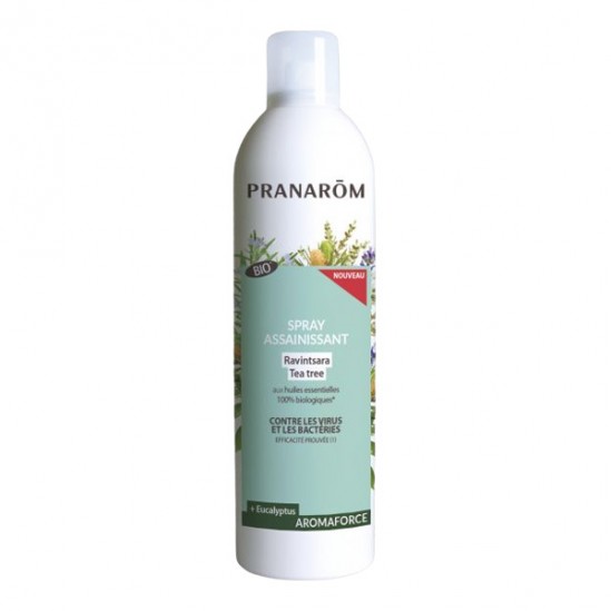 Pranarôm aromaforce spray assainissant ravintsara/tea tree bio 400ml