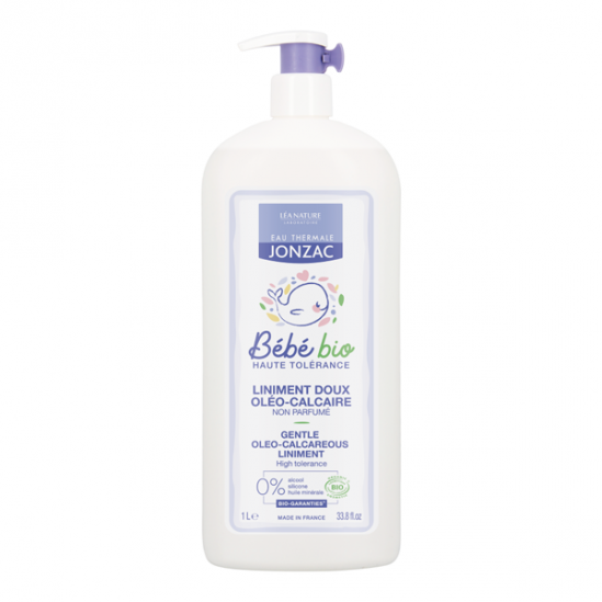Léa Nature eau thermale jonzac bébé bio liniment doux oléo-calcaire 1L