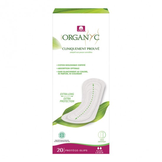 Organyc 20 protège-slips maxi coton bio