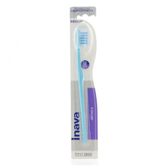 Inava ortho X - brosse à dents orthodontique medium