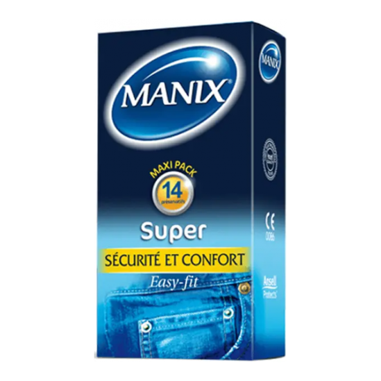 Manix super security et comfort 14 préservatifs