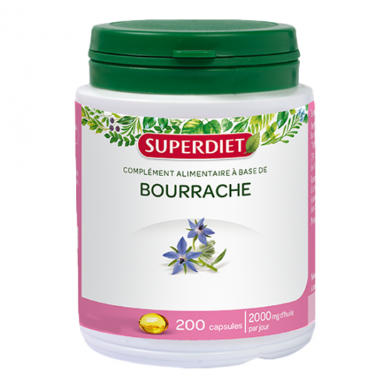 Superdiet bourrache 200 capsules