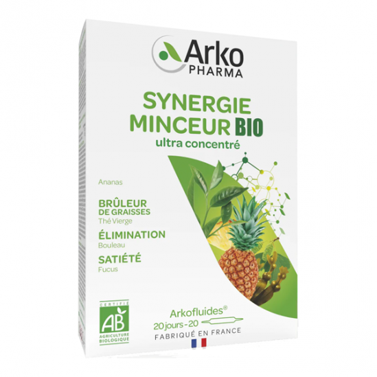 Arkopharma arkofluides bio synergie minceur 20 ampoules