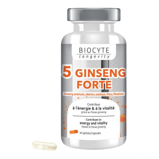 Biocyte 5 ginseng forte 40 gélules