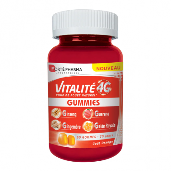 Forté Pharma vitalité 4G 60 gummies goût orange