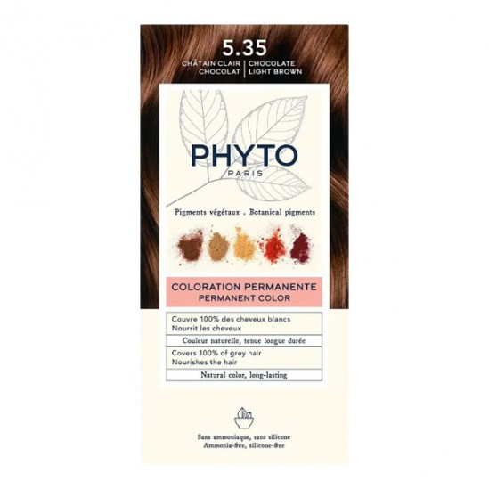 PhytoColor châtain clair chocolat 5.35 coloration permanente