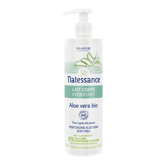 Natessance Lait corps hydratant aloe vera bio 400ml