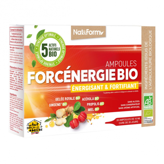 Nat&Form Forcénergie bio 20 ampoules