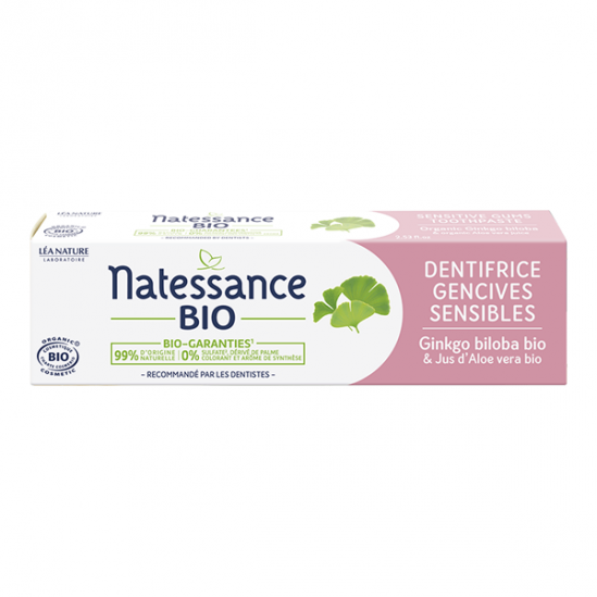 Natessance Dentifrice gencives sensibles bio 75ml