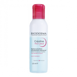 Bioderma créaline h2o yeux biphase micellaire démaquillant 125ml