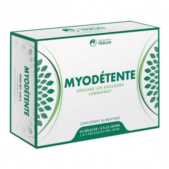 Prescription Nature Myodétente 15 gélules