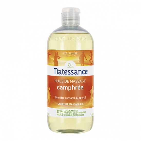 Natessance huile de massage camphrée 500ml