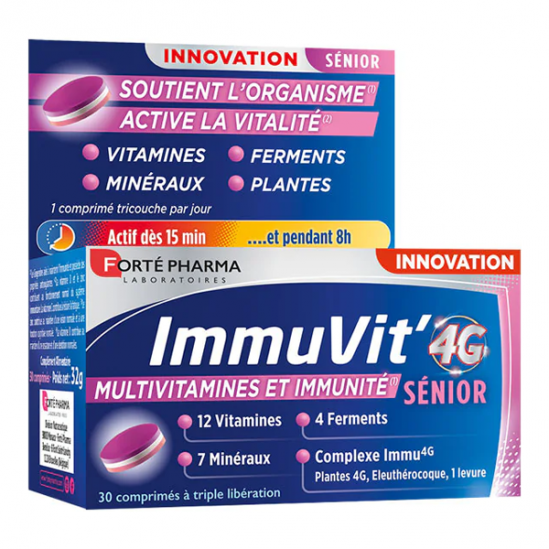 Forté Pharma Immuvit' 4G sénior 30 comprimés
