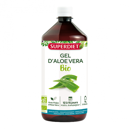 Superdiet gel d'Aloe vera bio 1L