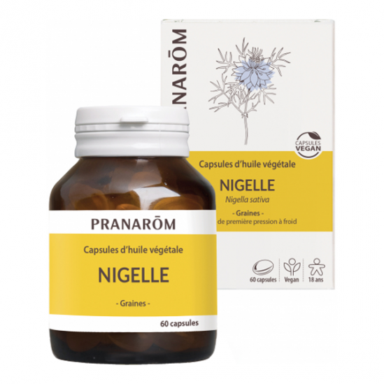 Pranarôm capsules d'huile végétale nigelle bio 60 capsules