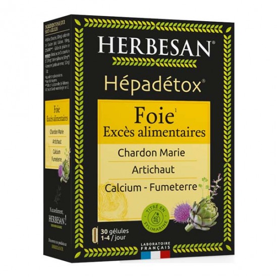 Herbesan Hépadétox Foie 45 gélules
