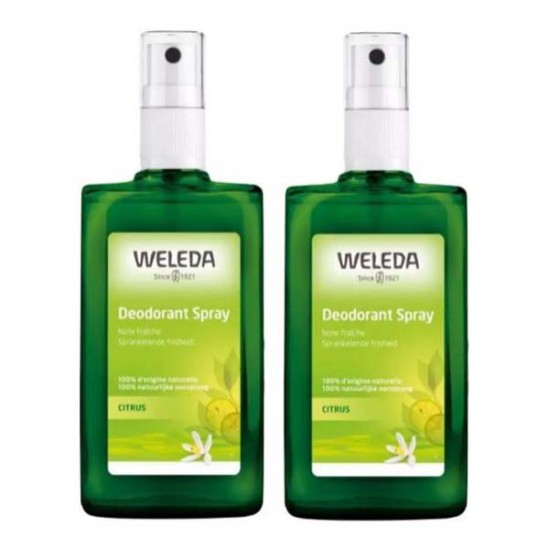 Weleda Citrus déodorant spray lot de 2 x 100ml