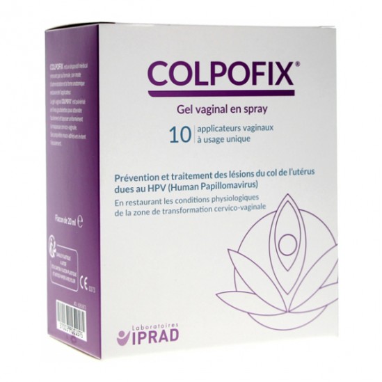 Iprad Colpofix Gel vaginal en spray 10 applicateurs 20ml