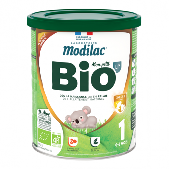 Modilac Mon petit Bio 1 LF+ lait 0-6 mois 800gr