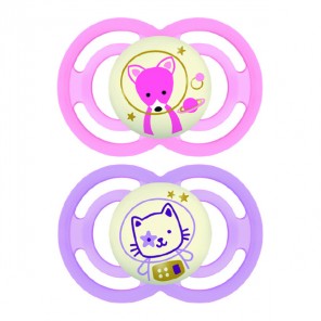 Mam Perfect Nuit 18 mois+ sucettes lot de 2