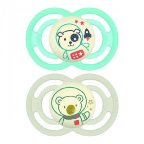 Mam Perfect Nuit 18 mois+ sucettes lot de 2