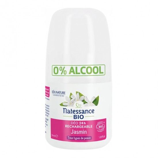 Natessance Déo 24h Rechargeable Jasmin bio 50ml