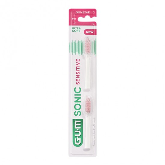 GUM Sonic Sensitive 2 recharges brosse à dents 4111