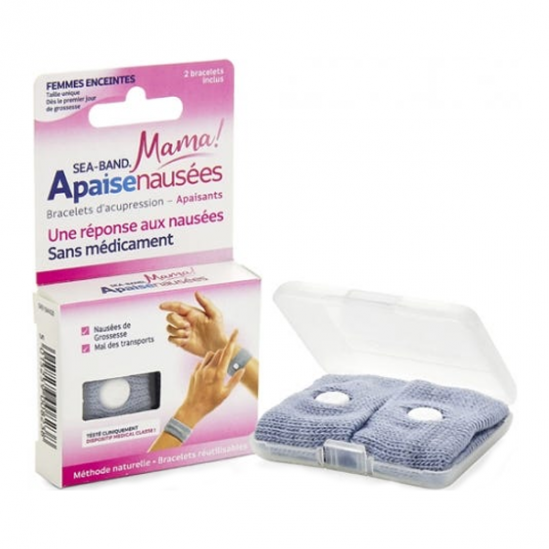 Sea Band Kids Paire de Bracelets Gris 