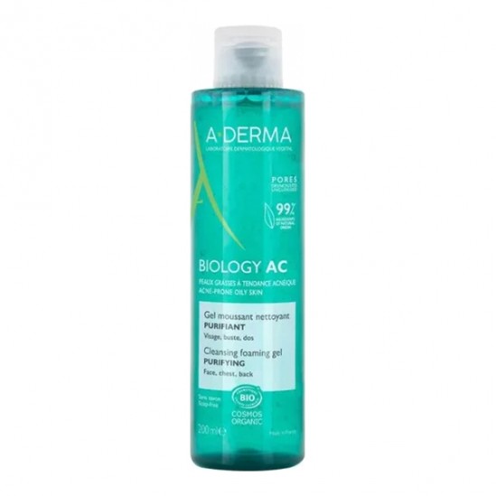 A-Derma Biology AC Gel moussant nettoyant purifiant 200ml