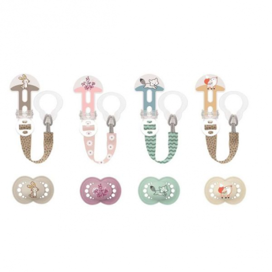MAM Kit Sucette Anatomique et attache-sucette +18 mois