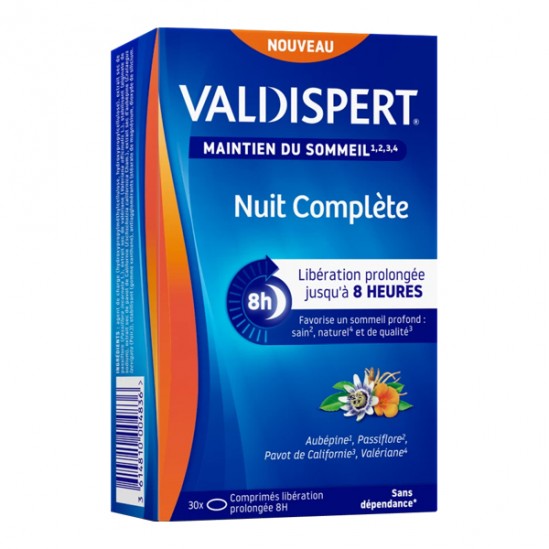 Valdispert Nuit Complète 30 comprimés à libération prolongée