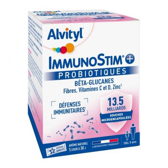 Alvityl ImmunoStim+ Probiotiques boîte de 30 sticks
